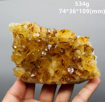 Natūralus citrinas rašė Grupių mineralinių pavyzdys Kvarciniai Akmenys ir kristalai crystal Healing 1366