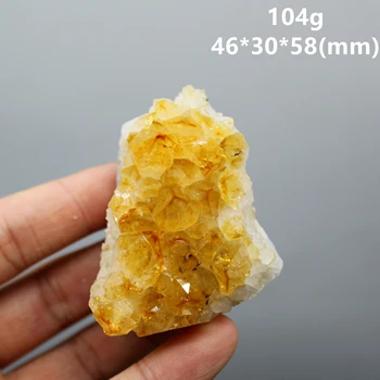 Natūralus citrinas rašė Grupių mineralinių pavyzdys Kvarciniai Akmenys ir kristalai crystal Healing