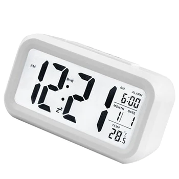 Nauja Elektros Stalinis Elektroninis Laikrodis Žadintuvas Skaitmeninis Didelis LED Ekranas Laikrodis Duomenų Laiko Kalendorius Stalas Žiūrėti 7464
