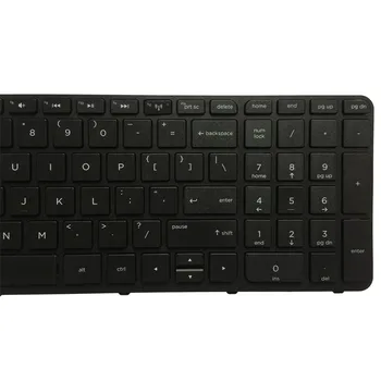 Nauja, JAV Black Klaviatūra HP 15-g000 15-r000 15-15 g-r 250 G3 255 G3 256 G3 15-r007nc 15-r008nc 15-r009nc 15-r010nc su karkasu