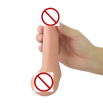 Nauja Odos jausmas Realistiškas Penis 5. 5 Colių TPE Vibratorių Kolbą Lanksčios Pakuotės Vibratorių Sekso Žaislai, Moters Sekso Produktai Moteris 3749