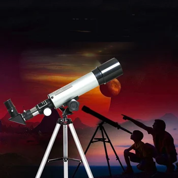 Naujas 360x50 Lūžio Astronominis Teleskopas Zoom Monokuliariniai Vandeniui Star Monokuliariniai HD Teleskopas, Lauko Kempingas