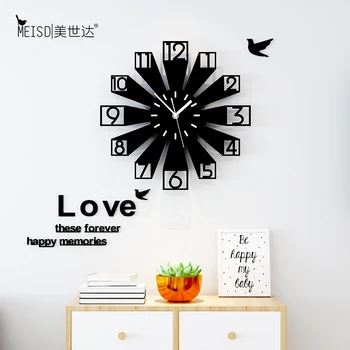 NAUJAS Atvykimo 3D Geometrinis Kūrybos Didelis Sieninis Laikrodis Modernaus Dizaino Namų dekoro Sieniniai Laikrodžiai Žiūrėti Namuose Kambarį Apdaila