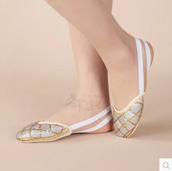 Naujas Atvykimo Pilvo Šokių Bateliai Gražus dizainas Šokių, Baleto lotynų Bateliai su Dichotomanthes minkštas-soled batai moteriška