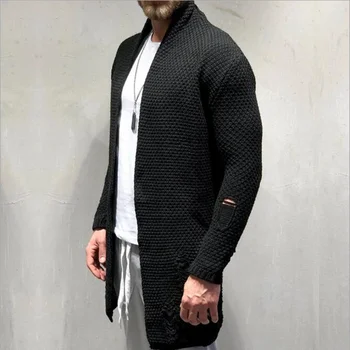 Naujas Atvykimo Vyrų Rudens Megztinis Mados Modelio Dizainas korėjos Stiliaus ilgomis Rankovėmis Vyrų Cardigan Megztinis Slim fit Atsitiktinis Megztinis 14574