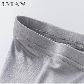 Naujas dvipusis megzti šilko Gryno šilko, kvėpuojantis, elastinga, sėdmenų antblauzdžiai kulkšnies ilgio kelnės, pieštuko kelnes LVFAN K039