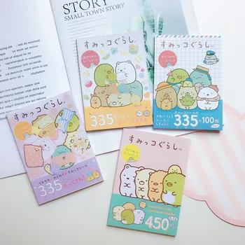 Naujas Mielas Animacinių filmų sumikko gurashi Vaikų lipdukas knygos ins lipdukas kortų kombinacija mažas knygos 