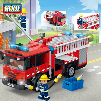 Naujas Miesto Greitosios Medicinos Gelbėjimo Sraigtasparnis Avarinis gaisrinis Sunkvežimis Statybinių Blokų Rinkinius Plytų Švietimo Žaislai Vaikams dovanų 25838