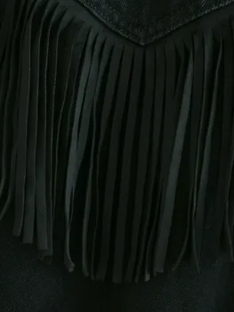 Naujas Moterų Kutas Negabaritinių Džinsinio Striukė Kailis Derliaus ilgomis Rankovėmis Susinervinęs Džinsai Švarkai Moterų Viršutiniai drabužiai Prašmatnus Viršūnes mujer chaqueta