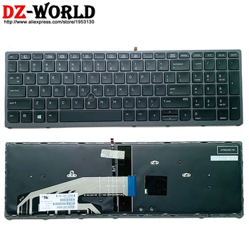 Naujas Originalus JAV anglų Klaviatūra su foniniu Apšvietimu HP Zbook 15 17 G3 Nešiojamas PK131C31A00 848311-001 7361
