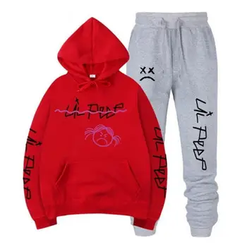 Naujas prekės ženklas tracksuit mados hoodies Vyrų Sportinės aprangos dviejų dalių rinkiniai storas vilnos gobtuvu + Kelnės sportinis kostiumas Rudenį ir žiemą