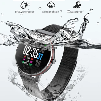 Naujas Smart Žiūrėti IP68 Vandeniui Smartwatch Sport Fitness Tracker Širdies ritmas, Kraujo Spaudimo Monitorius 