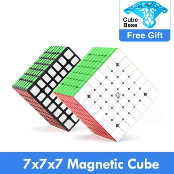 Naujausias YJ Yufu V2M 7x7x7 Magnetinio Greitis Kubeliai Įspūdį Profesinės kubo yj yufu 7x7 magnetinio Magnetai Švietimo Žaislai Dovanų