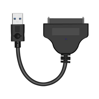 Naujos USB 3.0 prie SATA Adapteris Keitiklis Kabelis 22pin SATAIII SATA3.0 USB3.0 SATA 3 Adapteriai ASM1053e Mikroschemą 2.5