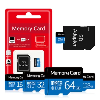 Naują 32 GB Micro SD Kortelė 16 GB TF Kortele class10 64GB 128GB Cartao De Memoia Atminties kortelė, usb 