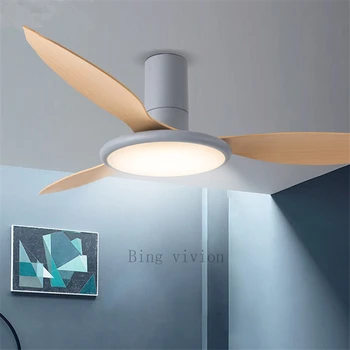 Naują Šiaurės minimalistinio Bing vision dizainas ventiliatorius lempos dekoratyvinis akrilinis, LED apšvietimas, šviesos srautą galima reguliuoti miegamasis ventiliatorius lempos
