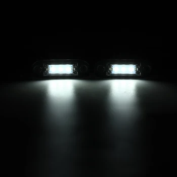 Naujų Automobilių 2 Vnt LED Galiniai Licenciją Plokštelės Šviesos Ryškiai Balta Skaičius Lempa Volvo S40 S60 S80 V50 V60 V70 Xc60 Xc70 Xc90 2004 - m.