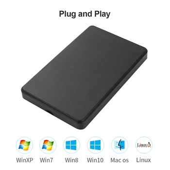 Nemokamai Matinis Išorės HDD SSD Atveju 2.5 Kietojo Disko Gaubtas, USB 3.0 prie SATA Priemonė, skirta Buitinių Kompiuterių Priedų