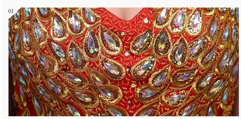 Nemokamas pristatymas 2019 naujo dizaino vakare suknelės aukso appliques suknelės žr.-per galinį prom šalis suknelė vestidos de festa TK387