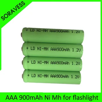 Nemokamas pristatymas AAA 900mAh 1.2 V Quanlity Įkraunamos Baterijos NI-MH 1.2 V Įkraunamas 3A Baterija Baterias Bateria