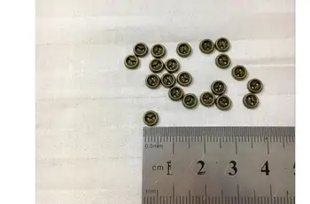 Nemokamas Pristatymas Mini mygtukai 50pcs 5mm apvalios duonos mygtukai mažai lėlės mygtukai, skirti 