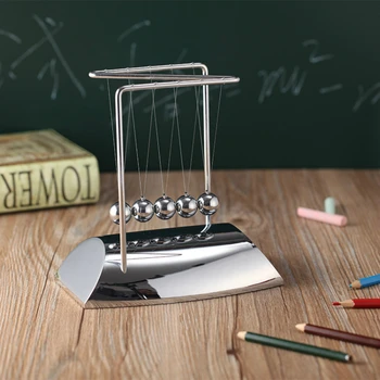 Nerūdijančio Plieno Zigzago Newton Švytuoklė Niutono Lopšys Stalo Dekoras Vaikų Dovanų Newton Kamuolys Fizikos Mokslo Švytuoklės Modelis