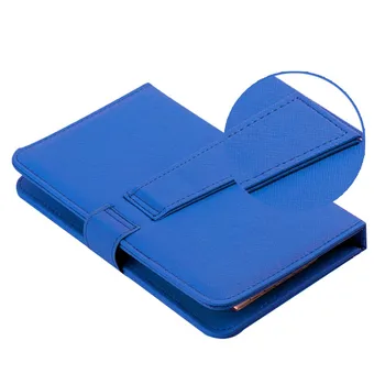 Nešiojamas Mobiliojo Telefono Klaviatūra, su PU Oda Atveju Micro USB Laidinio Telefono Įrašą Turėtojas Planšetinio kompiuterio Dangtelis 