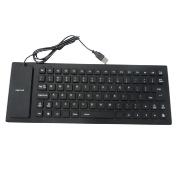Nešiojamas USB Klaviatūrą, Lankstus, Atsparus Vandeniui, Minkštos Silikono Žaidimų klaviatūrą Planšetinis Kompiuteris Nešiojamas PC1