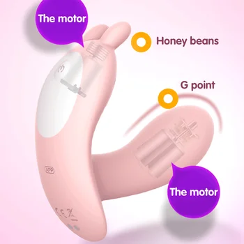 Nešiojami Drugelis Dildo Vibratorius Suaugusiųjų Sekso Žaislai Moterims, G Spot Klitorio Stimuliatorius Remote APP Kontroliuoti Šildymo Vibratorius Panty