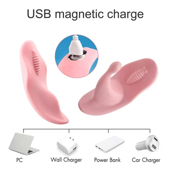 Nešiojami Makšties Vibratorius, Sekso Žaislai Moterims, Klitorio Stimuliatorius 7 Greičio USB Mokestis Makšties G Spot Vibratorius Moterims Masturbator