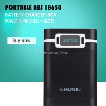Nešiojamų ABS 18650 Baterija, Įkroviklis, Dėžutė Žibintuvėlis Galia Banko Shell 4 Lizdai