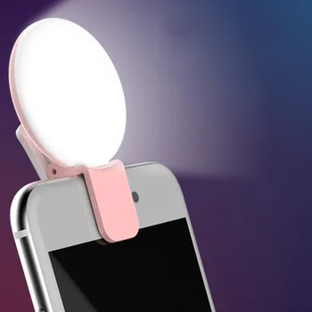 Nešiojamų Selfie Šviesos Telefonas, 3 Režimai Grožio Pašvaistė 