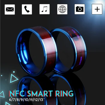 NFC Protingas Žiedo IC ID Kortele NFC Mobilųjį Telefoną Pažangi Mikroschema Nerūdijančio Plieno Magic Finger NFC Žiedas atsparus Vandeniui Protingas Žiedo