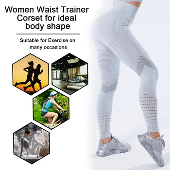 NINGMI Sporto Legging Kelnės Moterims Plonas Juosmens Treneris Body Shaper Kontrolės Kelnaitės Lieknėjimo Kelnes Shapwear Atšilimo Kelnių