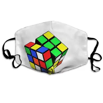 NiYoung Unisex Mados Stabdžių Dulkių Taršos Lauko Nagų Kaukė su Reguliuojama Ausies Linijų Apsaugos Šilto Vėjo Rubiks Cube
