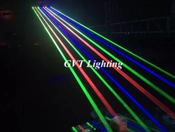 Nuostabų aštuonių akių šviesos lazerio šviesa 8 akis lazeriu scenos šviesos 8 akis viena raudona geen mėlyna stiprus linijos projektorius
