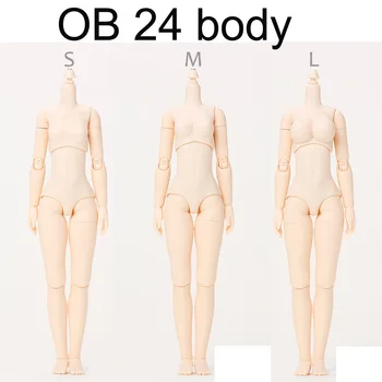 OB24 kūno blyth lėlės S/M/L balta/normalskin PASIDARYK pats savo lėlės