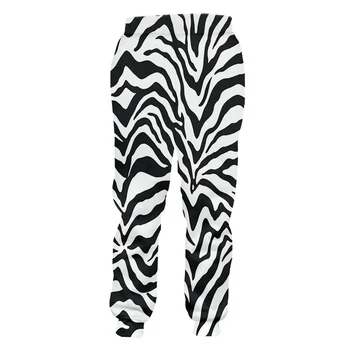 OGKB Atsitiktinis Kelnės Berniukui, Nauji Ilgi Laisvi Leopard 3D Kelnės Spausdinti Zebra Stripes Hiphop Didelio Dydžio Costuming Unisex Žiemos Kelnių
