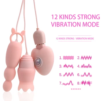 OLO Liežuvio Vibratoriai Analinis Kaištis Vibratorius USB Vibruojantis Kiaušinis Spenelių Lyžis Klitorio Stimuliatorius G-Spot Masažas Sekso Žaislai Moterims