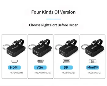 ORICO Tipas-c-HDMI/VGA/DP/Mini DP-Mini Konverteris, Adapteris, USB, C CENTRU TV 