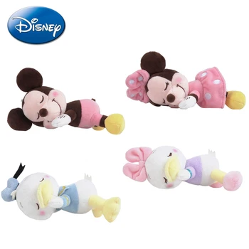 Originali Disney Mickey Mouse Minnie Ančiukas Donaldas, Daisy Miega Gulint Pliušinis Lėlės Keychain Pakabukas Žaislas Mergina