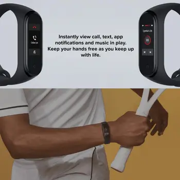 Originali Xiaomi Mi Juosta 4 AI spalvotas ekranas sportas apyrankės 50m atsparumas vandeniui širdies ritmo monitoringo Heath smartwatch KN NFC versija