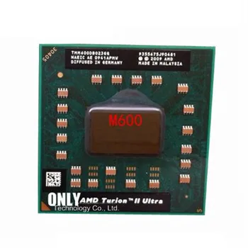 Originalus AMD Turion II Ultra Dual-Core Mobile M600 TMM600DBO23GQ 2.4 G 2M M620 cpu latop procesorius nemokamas pristatymas