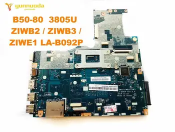 Originalus Lenovo B50-80 nešiojamas plokštė B50-80 3805U ZIWB2 ZIWB3 ZIWE1 LA-B092P išbandyti gera nemokamas pristatymas
