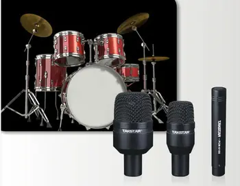 Originalus Takstar DMS-D7 saulašarė serijos mikrofonas muzikos Instrumentą būgnų mic garso pikapas su aliuminio lagaminas