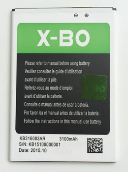 Originalus X-BO V6 baterija 2250/3100mah 3.7 V X-BO V6 Android 4.4 mtk6572 dual core 5.5 colių Mobilusis telefonas-nemokamas pristatymas
