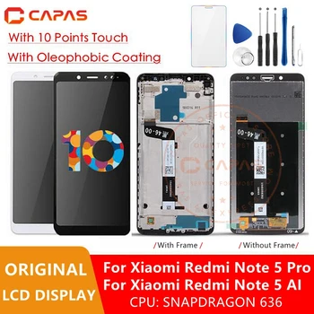 Originalą Xiaomi Redmi 5 Pastaba Pro LCD Ekranas Redmi 5 Pastaba Ekranas + Rėmas Snapdragon 636 Jutiklinis Ekranas atsarginės Dalys