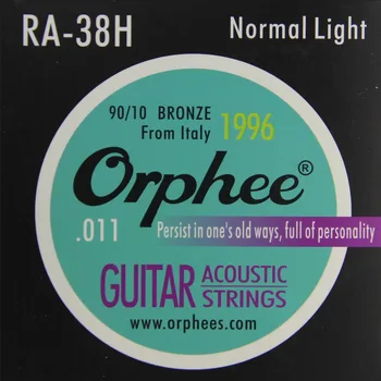 Orphee RA-38H 011-052 Akustinės Gitaros Stygos 90/10 Bronzos Muzikos Vielos Set / Gitaros Priedai 5104
