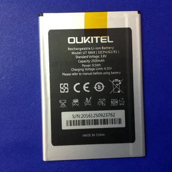Oukitel U7 MAX Baterija Originalus 2500mAh rezervinio Akumuliatoriaus Pakeitimo Oukitel U7 MAX Mobilusis Telefonas