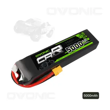 OVONIC 5000mAh RC Baterija 11.1 V 3S 50C Lipo Akumuliatorius Su XT60 & Trx Kištukas Velniop/E-Revo/UDR/X-Maxx